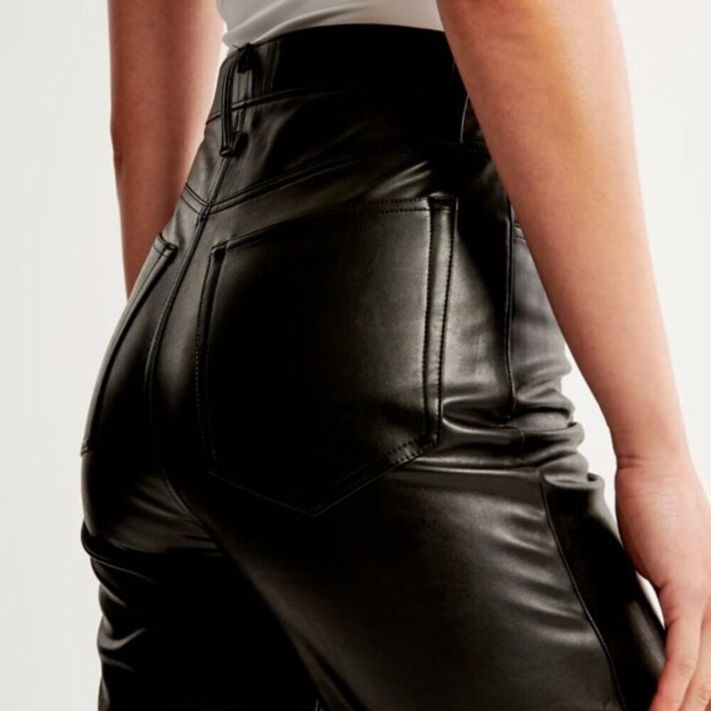 Abercrombie & Fitch Vegan Leather Pants - Picture 4 of 11